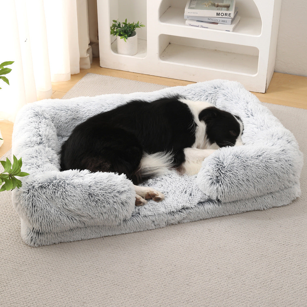 Ultra Soft Plush Round Pet Bed Cozy Winter Dog & Cat Bed