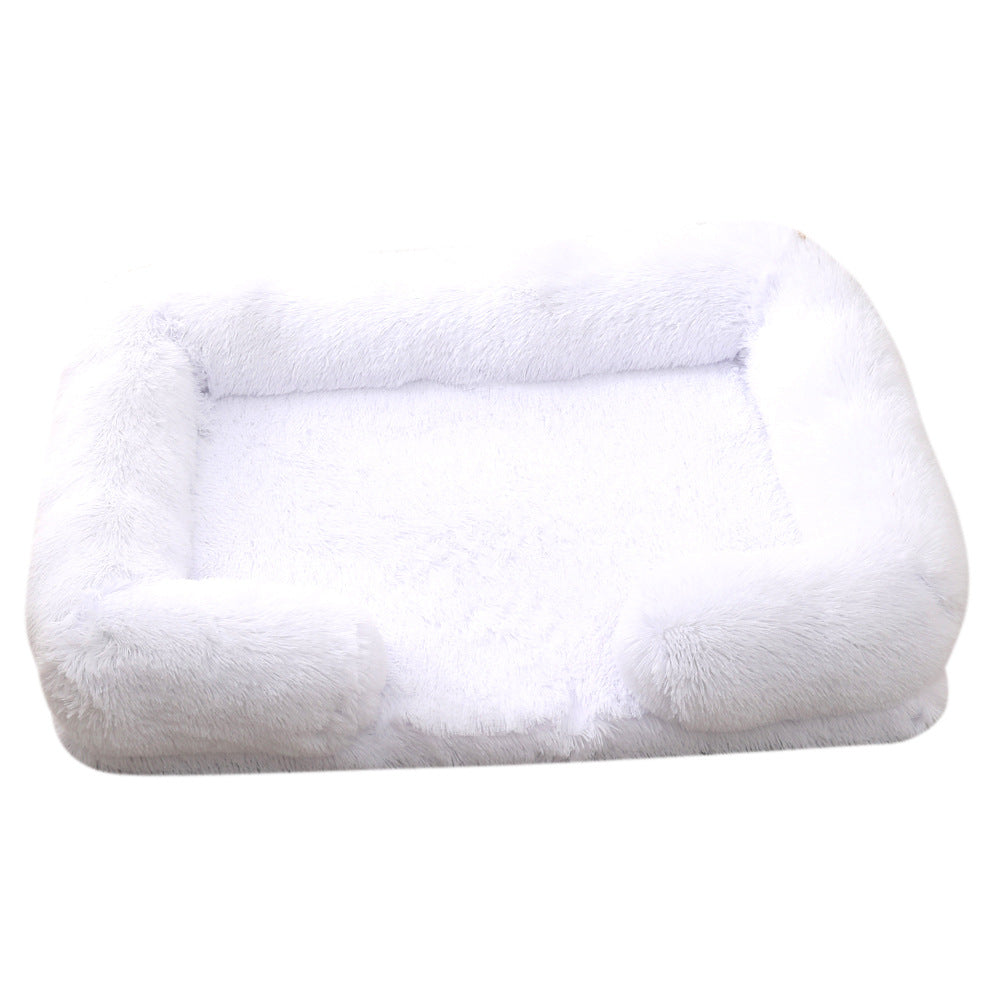 Ultra Soft Plush Round Pet Bed Cozy Winter Dog & Cat Bed
