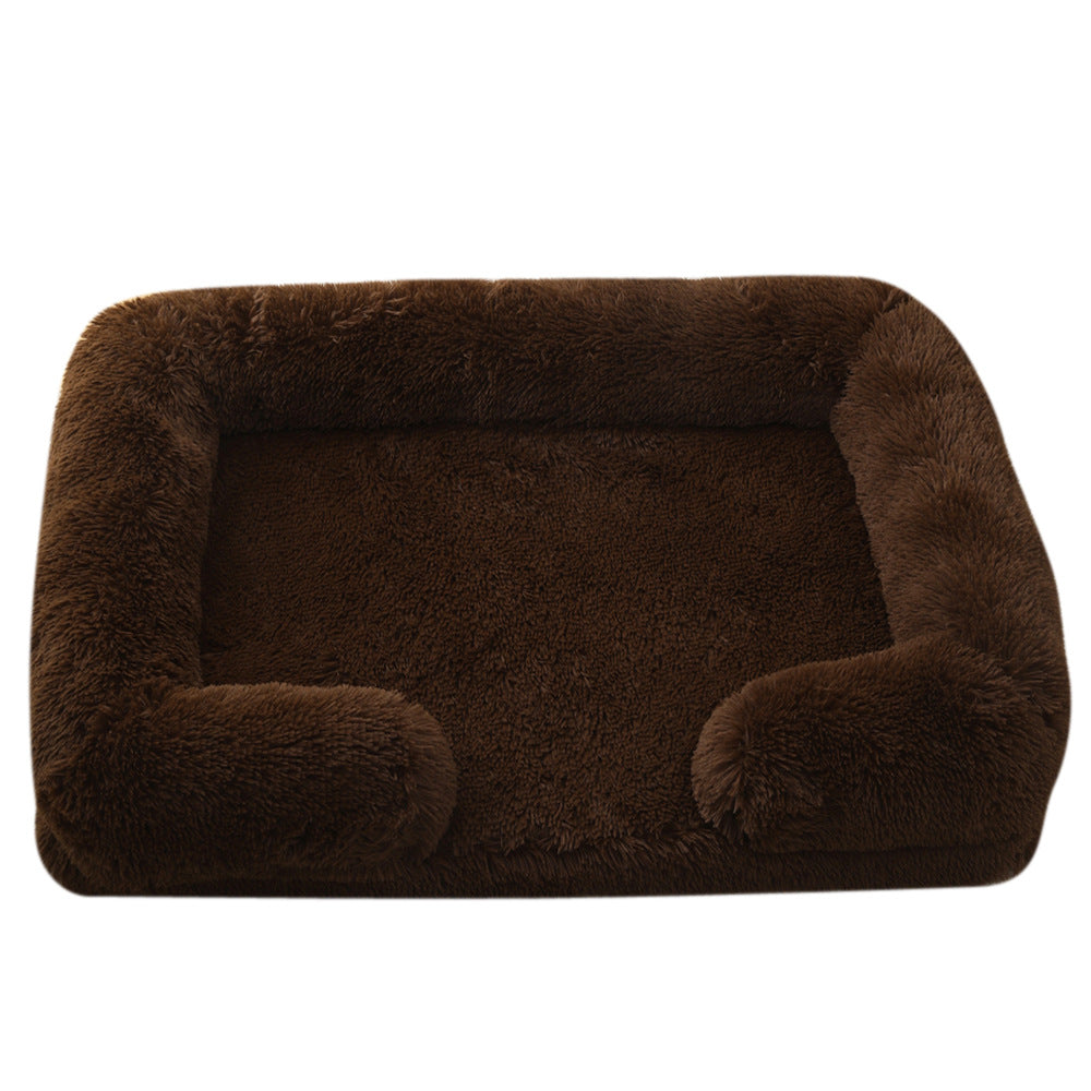 Ultra Soft Plush Round Pet Bed Cozy Winter Dog & Cat Bed