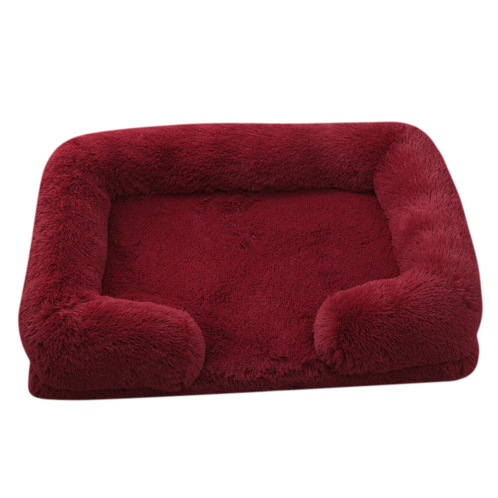 Ultra Soft Plush Round Pet Bed Cozy Winter Dog & Cat Bed